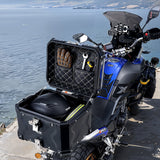 Bicycle Bags: VEVOR Motorcycle Top Case, Universal Aluminum Alloy Motorbike Tail Box with Leather Lining, 45L Waterproof Detachable Motorcycle Top Box with Lock & Back Cushion, Fit for 99% of Motorcycle Frames