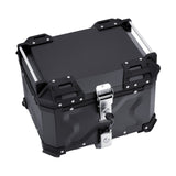 Bicycle Bags: VEVOR Motorcycle Top Case, Universal Aluminum Alloy Motorbike Tail Box with Leather Lining, 45L Waterproof Detachable Motorcycle Top Box with Lock & Back Cushion, Fit for 99% of Motorcycle Frames