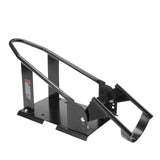 Bicycle Stands & Storage: VEVOR Motorcycle Wheel Chock, 816.5 kg Capacity Wheel Cradle Holder, Heavy-duty Steel Motorcycle Front Wheel Stand with 3 Adjustable Holes, For 381-533.4 mm Off-Road Motorcycles, Standard Motorcycles
