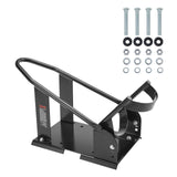 Bicycle Stands & Storage: VEVOR Motorcycle Wheel Chock, 816.5 kg Capacity Wheel Cradle Holder, Heavy-duty Steel Motorcycle Front Wheel Stand with 3 Adjustable Holes, For 381-533.4 mm Off-Road Motorcycles, Standard Motorcycles