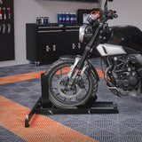 Scooter Accessories: VEVOR Motorcycle Wheel Chock Upright, 816.5 kg Capacity, Heavy-duty Steel Motorcycle Front Wheel Stand with 6 Adjustable Holes, For 381-558.8 mm Off-Road Motorcycles, Standard Motorcycles