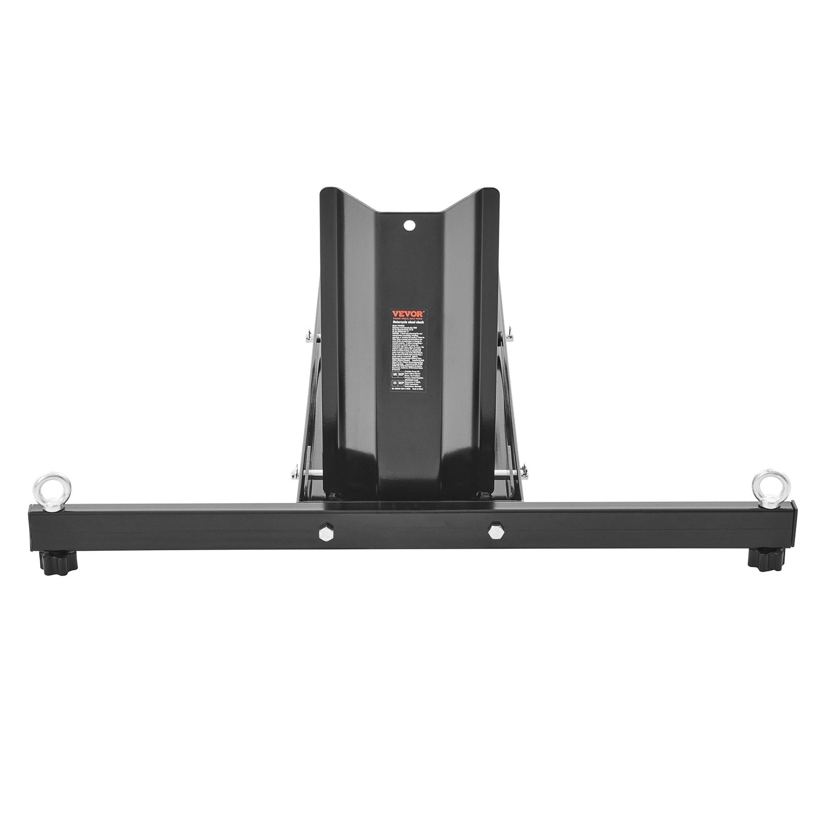 Scooter Accessories: VEVOR Motorcycle Wheel Chock Upright, 816.5 kg Capacity, Heavy-duty Steel Motorcycle Front Wheel Stand with 6 Adjustable Holes, For 381-558.8 mm Off-Road Motorcycles, Standard Motorcycles