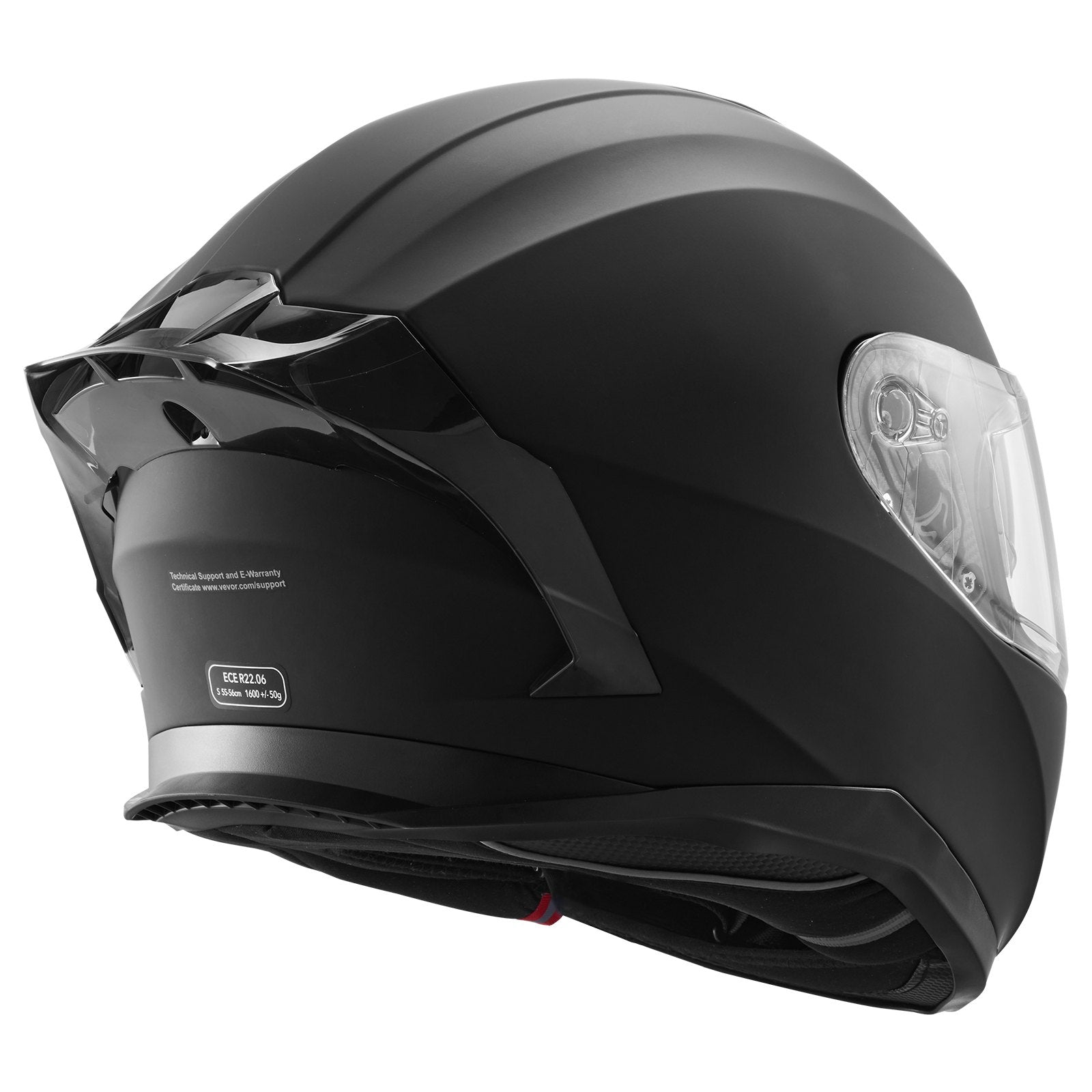 Bicycle Helmets: VEVOR Full Face Motorcycle Helmet Motocross Helmet with Bluetooth Slot