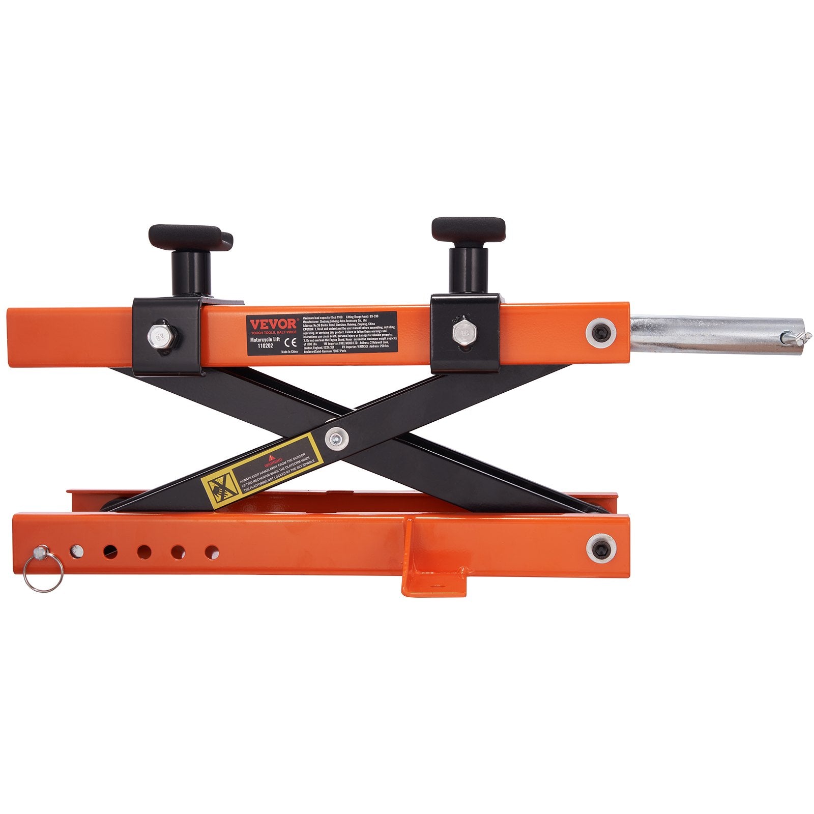 Automotive Lifts & Hoists: VEVOR Motorcycle Lift Scissor Jack Stand 1100 Lb with Saddle ATV Lift Dirt Bike