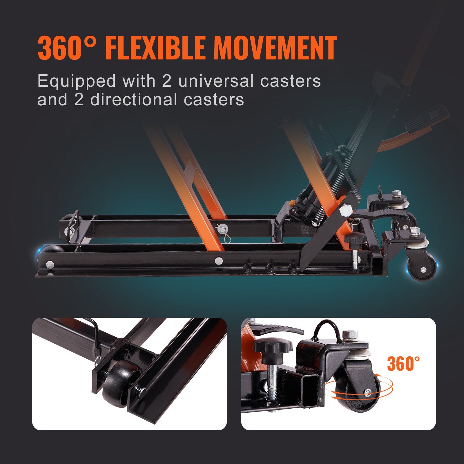 Automotive Lifts & Hoists: VEVOR Motorcycle Hydraulic Pump Jack 1500 LBS ATV Dirt Bike Stand