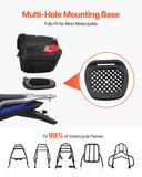 Automotive Decor: VEVOR 48L Motorcycle Top Case Universal Motorbike Tail with Reflective Panel