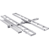 Bicycle Stands & Storage: VEVOR Motorcycle Carrier, 2-Bike 272.15KGS Aluminum Motorcycle Carrier Hitch Mount, Loading Ramp, Scooter Dirt Bike Trailer Hauler, Ratchet Straps and Stabilizer, for Car, Truck with 2" Hitch Receiver