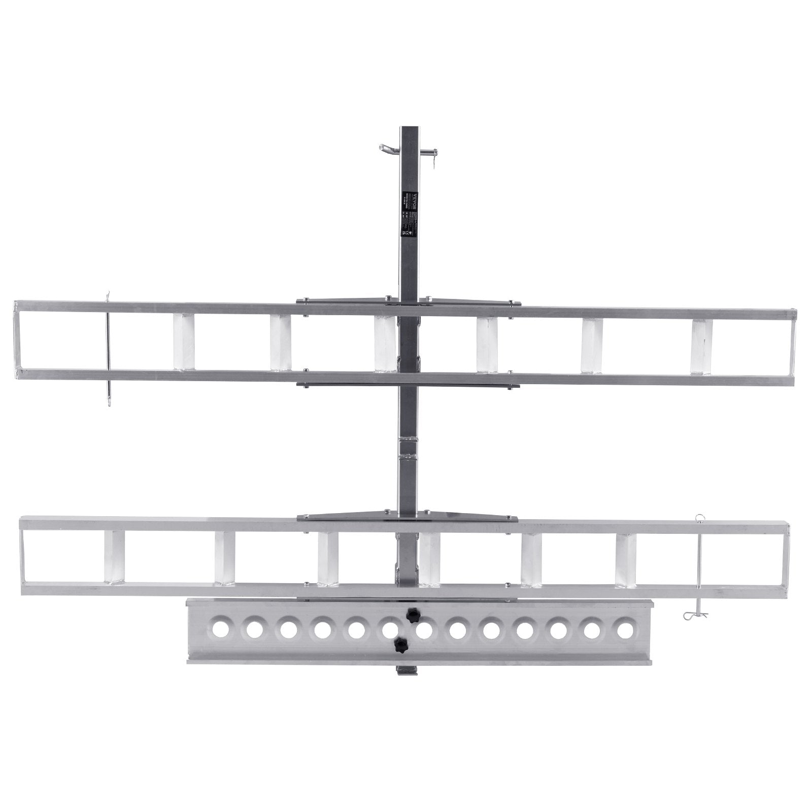 Motorcycle Carrier, 2-Bike 272.15KGS Aluminum Motorcycle Carrier Hitch Mount, Loading Ramp, Scooter Dirt Bike Trailer Hauler, Ratchet Straps and Stabilizer, for Car, Truck with 2" Hitch Receiver