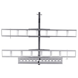 Bicycle Stands & Storage: VEVOR Motorcycle Carrier, 2-Bike 272.15KGS Aluminum Motorcycle Carrier Hitch Mount, Loading Ramp, Scooter Dirt Bike Trailer Hauler, Ratchet Straps and Stabilizer, for Car, Truck with 2" Hitch Receiver