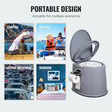 Toilets: VEVOR Portable Toilet for Camping, Porta Potty with 5L Detachable Inner Bucket & Removable Paper Holder, Commode with Dual Lids, Travel Toilet for Adults Kids Outdoor Camping Car Long Road Trips