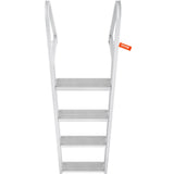 Ladders & Scaffolding: VEVOR Dock Ladder, Removable 4 Steps, 350 lbs Load Capacity, Aluminum Alloy Pontoon Boat Ladder with 4'' Wide Step & Nonslip Mat, Easy to Install for Ship/Lake/Pool/Marine Boarding