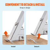 Boating Accessories: VEVOR Removable Dock Ladder 5 Steps, 159 kg Load Capacity, Pontoon Boat Ladder with 4'' Wide Step & Nonslip Design for Ship/Lake/Pool/Marine Boarding