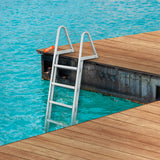 Boating Accessories: VEVOR Removable Dock Ladder 5 Steps, 159 kg Load Capacity, Pontoon Boat Ladder with 4'' Wide Step & Nonslip Design for Ship/Lake/Pool/Marine Boarding