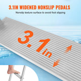 Boating Accessories: VEVOR Dock Ladder, Removable 5 Steps, 227 kgs Load Capacity, Aluminum Alloy Pontoon Boat Ladder with 3.1'' Wide Step & Nonslip Rubber Mat, Easy to Install for Ship/Lake/Pool/Marine Boarding