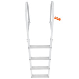 Audio Speakers: VEVOR Dock Ladder, Removable 4 Steps, 500 lbs Load Capacity, Aluminum Alloy Pontoon Boat Ladder with 3.1'' Wide Step & Nonslip Rubber Mat, Easy to Install for Ship/Lake/Pool/Marine Boarding