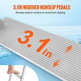 Audio Speakers: VEVOR Dock Ladder, Removable 4 Steps, 500 lbs Load Capacity, Aluminum Alloy Pontoon Boat Ladder with 3.1'' Wide Step & Nonslip Rubber Mat, Easy to Install for Ship/Lake/Pool/Marine Boarding
