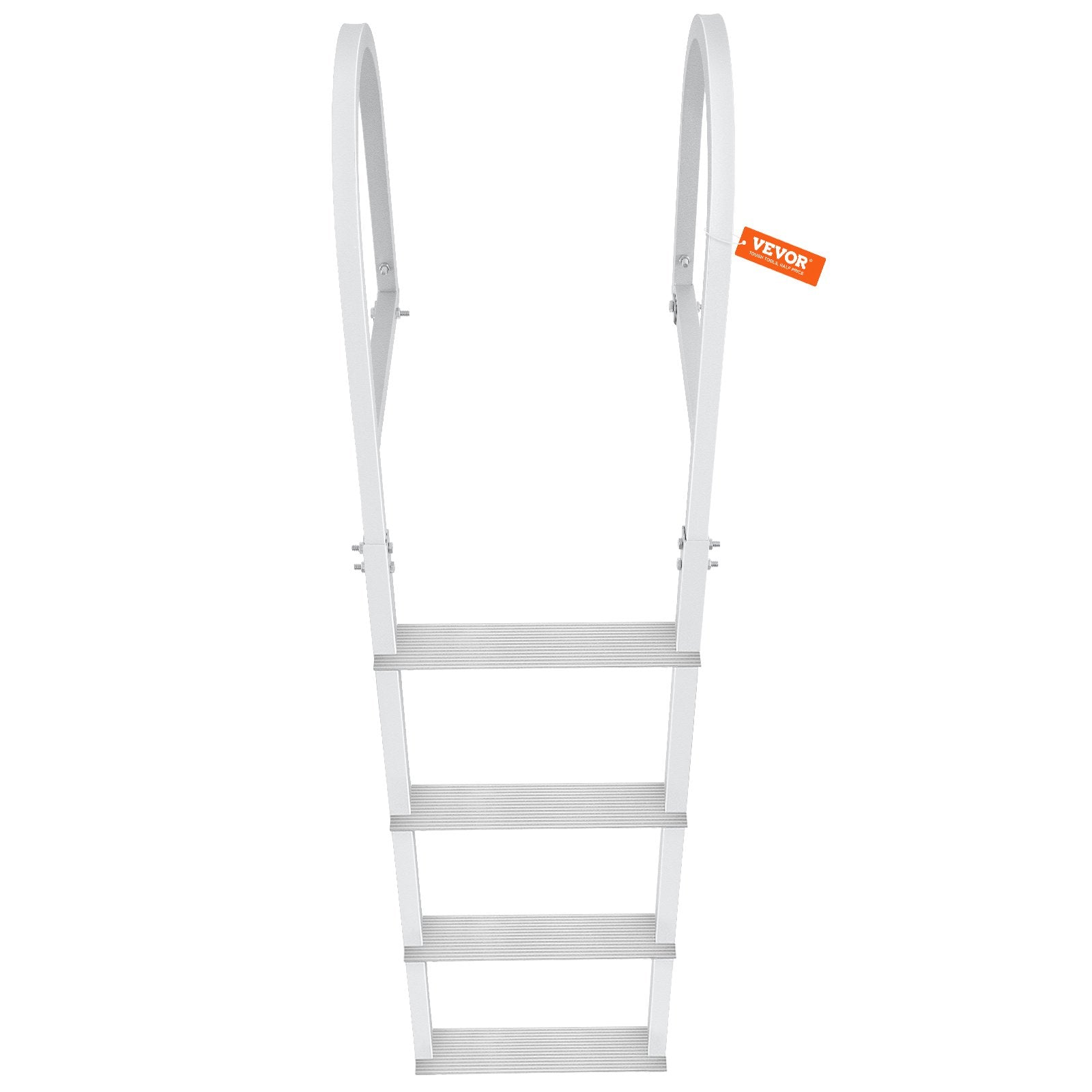 Audio Speakers: VEVOR Dock Ladder, Removable 4 Steps, 500 lbs Load Capacity, Aluminum Alloy Pontoon Boat Ladder with 3.1'' Wide Step & Nonslip Rubber Mat, Easy to Install for Ship/Lake/Pool/Marine Boarding