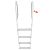 Audio Speakers: VEVOR Dock Ladder, Removable 4 Steps, 500 lbs Load Capacity, Aluminum Alloy Pontoon Boat Ladder with 3.1'' Wide Step & Nonslip Rubber Mat, Easy to Install for Ship/Lake/Pool/Marine Boarding