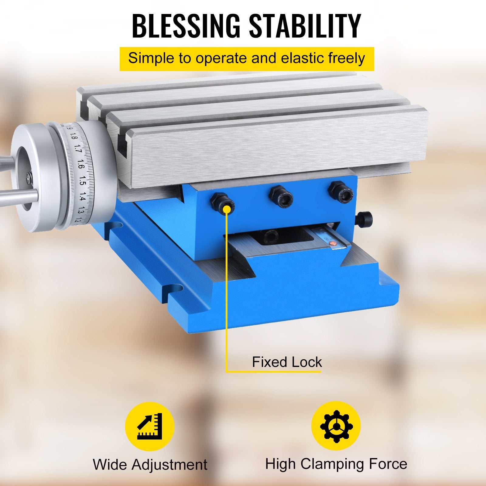Hand Tools: VEVOR Milling Machine Cross Slide Worktable 4''x7.3'' 2 Axis Compound Precision