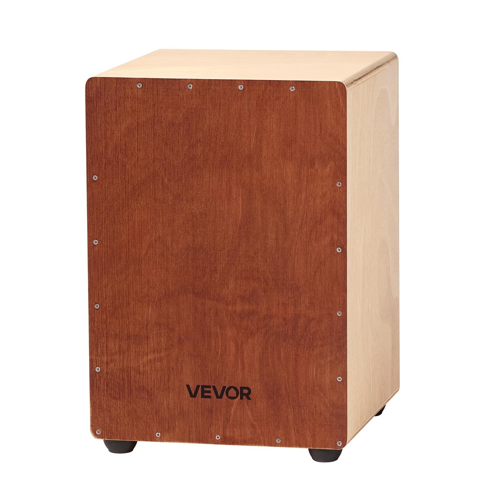 Drums: VEVOR Cajon Box Drum, with Internal Snare Wires, Lightweight Wooden Percussion Box, Portable Birch Wood Drum Musical Instrument with Silicone Feet, for Beginners and Professionals, 305 x 305 x 430 mm