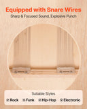 Drums: VEVOR Cajon Box Drum, with Internal Snare Wires, Lightweight Wooden Percussion Box, Portable Birch Wood Drum Musical Instrument with Silicone Feet, for Beginners and Professionals, 305 x 305 x 430 mm