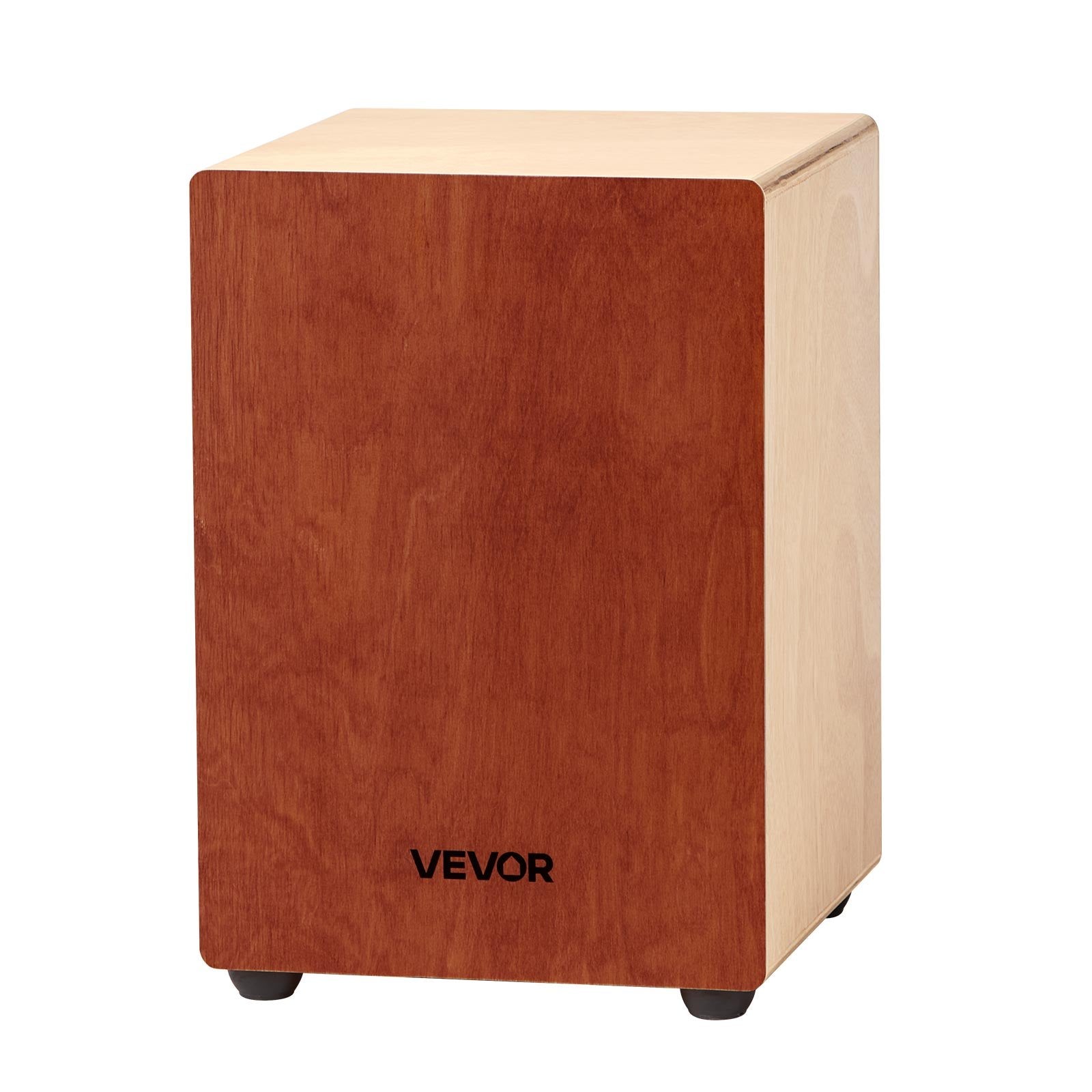 Cajon Box Drum, with Internal Guitar Strings, Lightweight Wooden Percussion Box, Portable Birch Wood Drum Musical Instrument with Travel Bag, for Beginners and Professionals, 305 x 305 x 430 mm