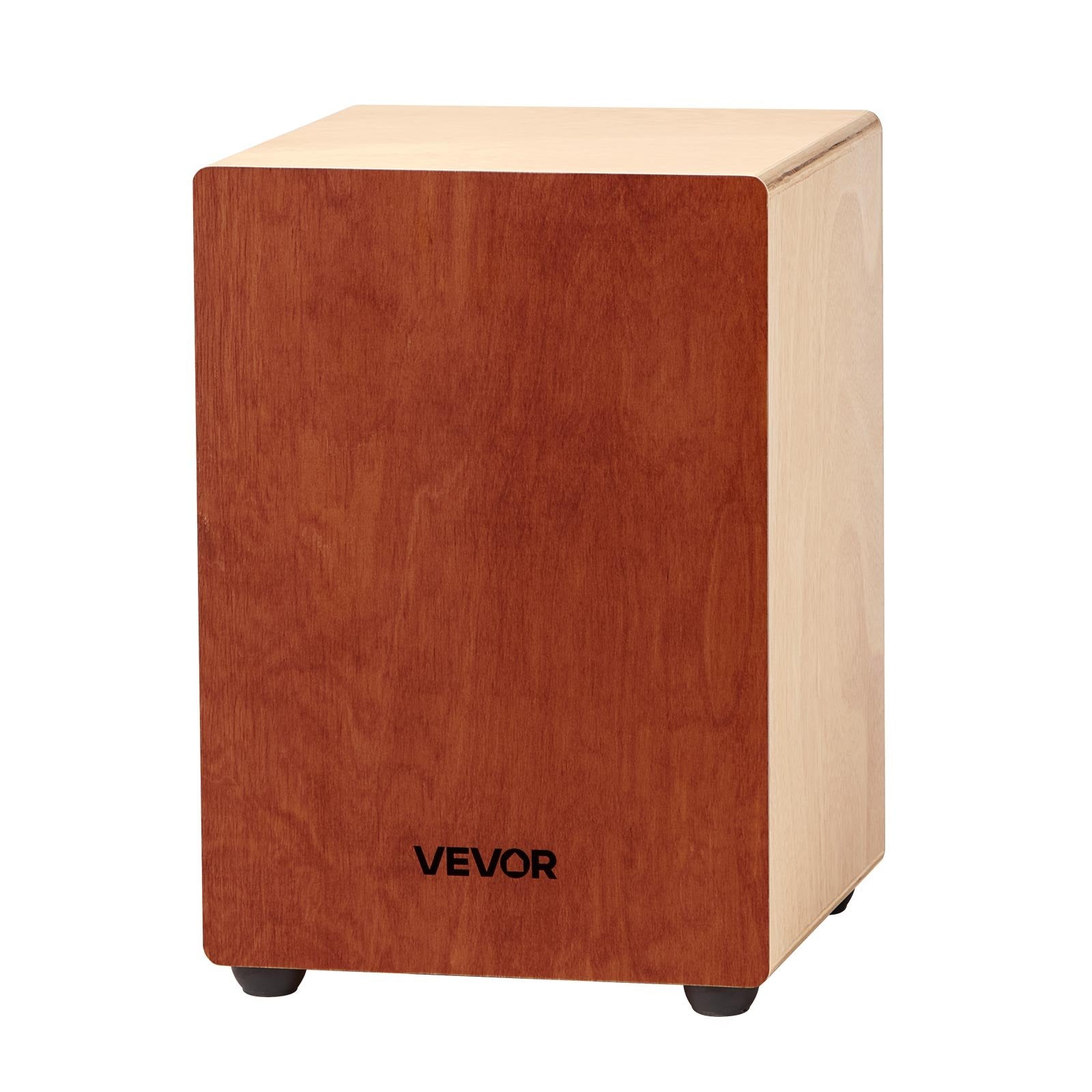 Cajon Box Drum, with Internal Guitar Strings, Lightweight Wooden Percussion Box, Portable Birch Wood Drum Musical Instrument with Travel Bag, for Beginners and Professionals, 305 x 305 x 430 mm