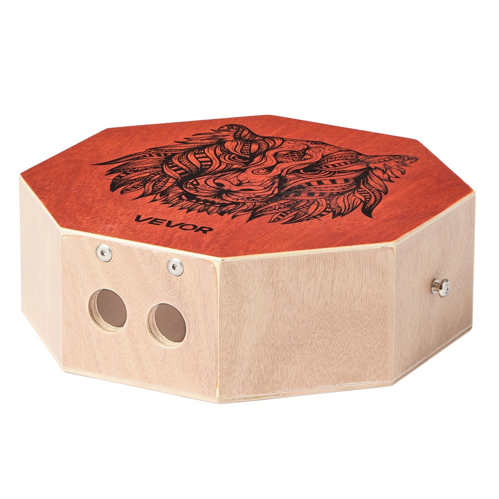 Drums: VEVOR Unique Cajon Box Drum, with Internal  Guitar Strings, Portable Wooden Percussion Box, Birch Wood Drum Musical Instrument with Adjustable Strap, for Beginners & Professionals, 295 x 295 x 100 mm