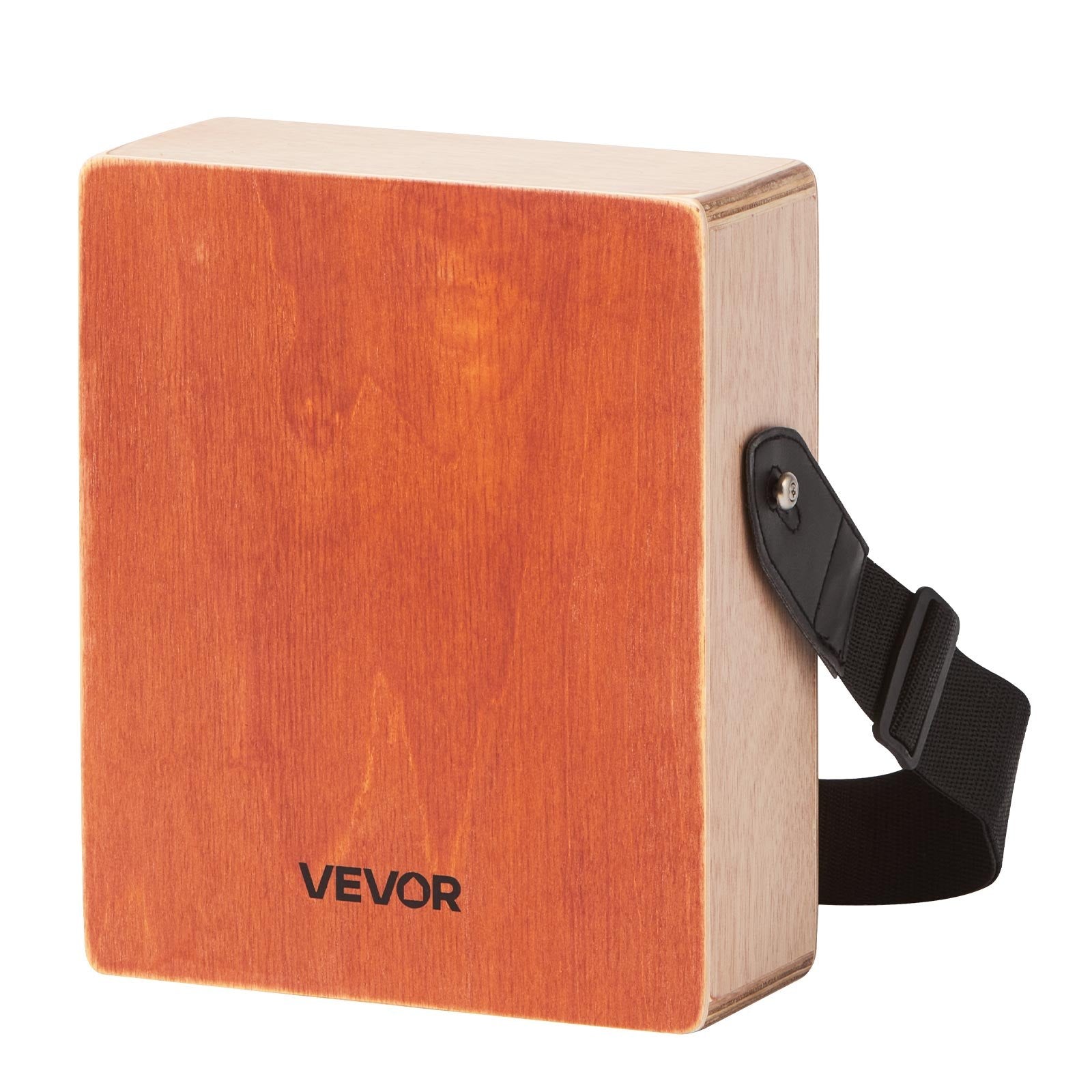 Drums: VEVOR Cajon Box Drum, with Internal Guitar Strings, Lightweight Wooden Percussion Box, Portable Birch Wood Drum with Travel Bag, Adjustable Strap, for Beginners and Professionals, 230 x 100 x 280 mm
