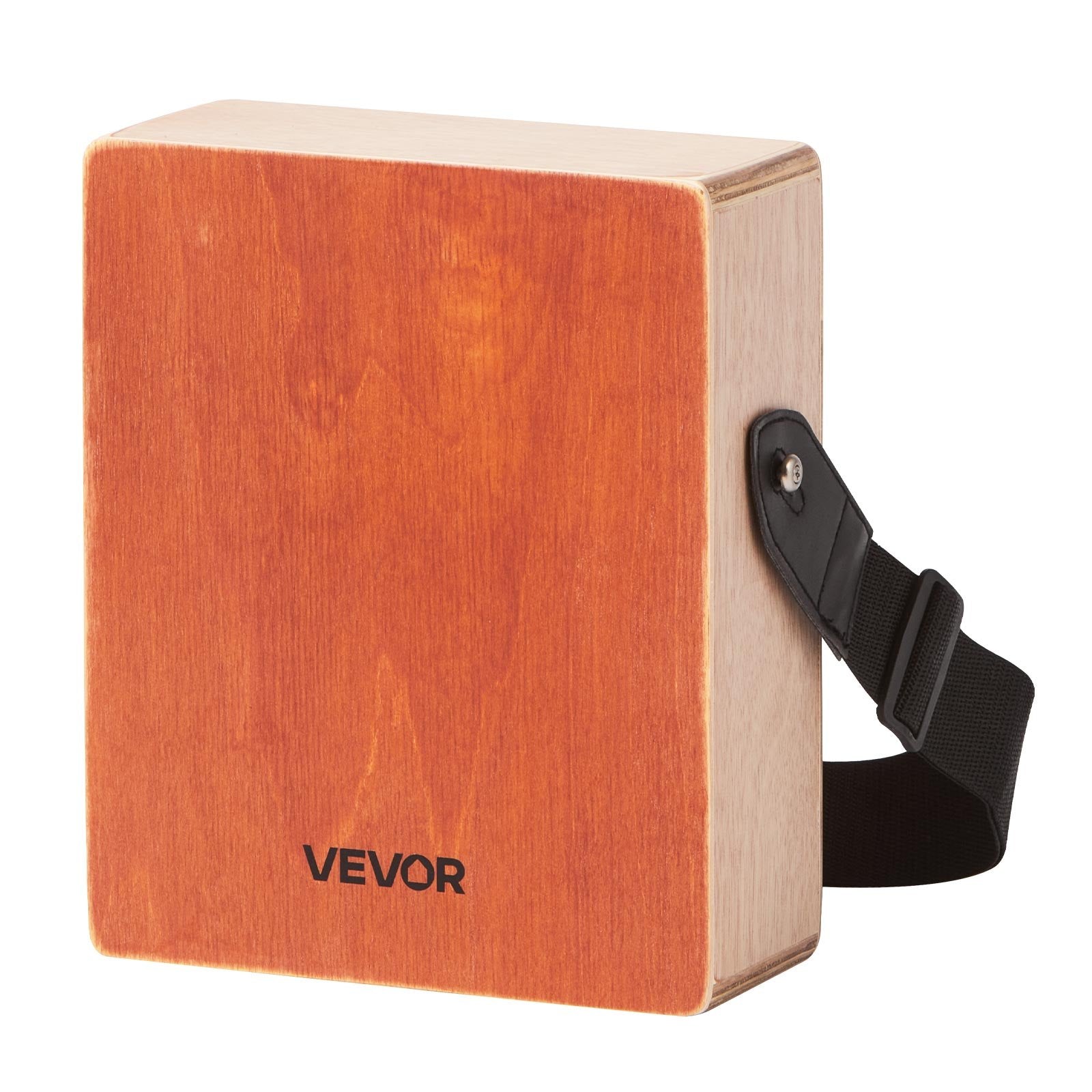 Drums: VEVOR Cajon Box Drum, with Internal Guitar Strings, Lightweight Wooden Percussion Box, Portable Birch Wood Drum with Travel Bag, Adjustable Strap, for Beginners and Professionals, 230 x 100 x 280 mm