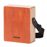 Drums: VEVOR Cajon Box Drum, with Internal Guitar Strings, Lightweight Wooden Percussion Box, Portable Birch Wood Drum with Travel Bag, Adjustable Strap, for Beginners and Professionals, 230 x 100 x 280 mm