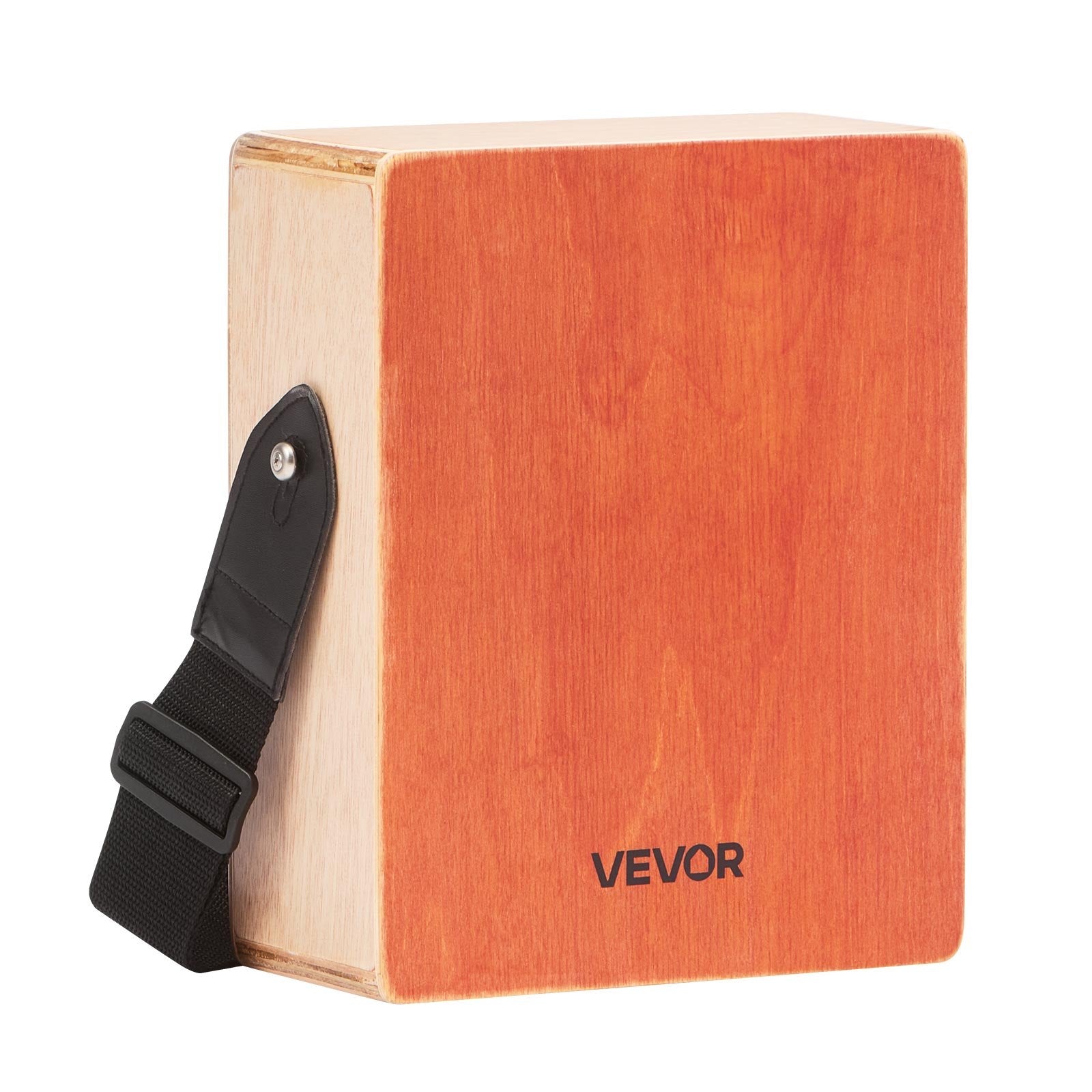 Drums: VEVOR Cajon Box Drum, with Internal Guitar Strings, Lightweight Wooden Percussion Box, Portable Birch Wood Drum with Travel Bag, Adjustable Strap, for Beginners and Professionals, 230 x 100 x 280 mm