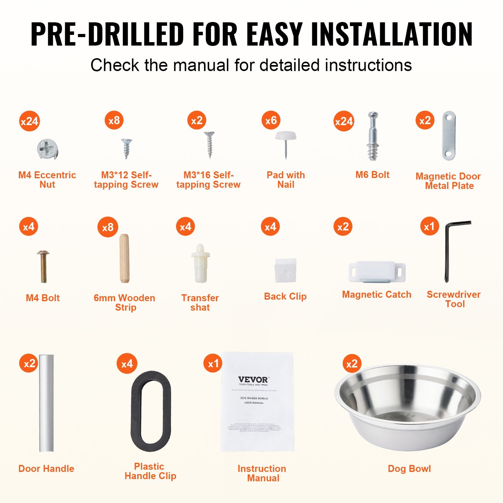 Dog Bowls, Feeders & Waterers: VEVOR Pet Feeding Station w/ 2 Elevated Dog Bowls Dog Food & Toy Storage Cabinet