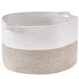 Blankets & Throws: VEVOR Cotton Rope Storage Basket 87L Woven Blanket Basket 20 x 20 x 14 in