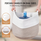 Blankets & Throws: VEVOR Cotton Rope Storage Basket 87L Woven Blanket Basket 20 x 20 x 14 in