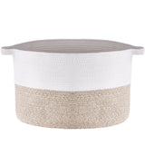Blankets & Throws: VEVOR Cotton Rope Storage Basket 87L Woven Blanket Basket 20 x 20 x 14 in