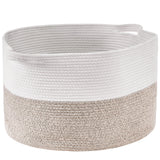 Blankets & Throws: VEVOR Cotton Rope Storage Basket 87L Woven Blanket Basket 20 x 20 x 14 in