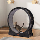 Cat Toys: VEVOR Wooden Cat Exercise Wheel, 43.3" Large Cat Treadmill Wheel for Indoor Cats, Cat Running Wheel with Detachable Carpet & Cat Teaser for Running/Walking/Training, Suitable for Most Cats