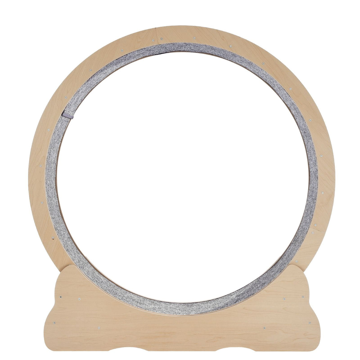Wooden Cat Exercise Wheel, 43.3" Large Cat Treadmill Wheel for Indoor Cats, Cat Running Wheel with Detachable Carpet & Cat Teaser for Running/Walking/Training, Suitable for Most Cats Yellow