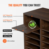 Calendars, Organisers & Planners: VEVOR Literature Organizers, 36 Compartments Office Mailbox with Adjustable Shelves, Wood Literature Sorter 997x305x680 mm for Office, Home, Classroom, Mailrooms Organization, EPA Certified Brown