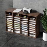 Calendars, Organisers & Planners: VEVOR Literature Organizers, 36 Compartments Office Mailbox with Adjustable Shelves, Wood Literature Sorter 997x305x680 mm for Office, Home, Classroom, Mailrooms Organization, EPA Certified Brown