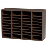 Calendars, Organisers & Planners: VEVOR Literature Organizers, 36 Compartments Office Mailbox with Adjustable Shelves, Wood Literature Sorter 997x305x680 mm for Office, Home, Classroom, Mailrooms Organization, EPA Certified Brown