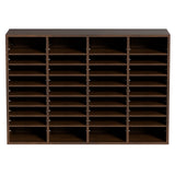 Calendars, Organisers & Planners: VEVOR Literature Organizers, 36 Compartments Office Mailbox with Adjustable Shelves, Wood Literature Sorter 997x305x680 mm for Office, Home, Classroom, Mailrooms Organization, EPA Certified Brown