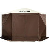 Canopies & Gazebos: VEVOR Pop-up Camping Gazebo Camping Canopy Shelter 6 Sided 10' x 10' Sun Shade