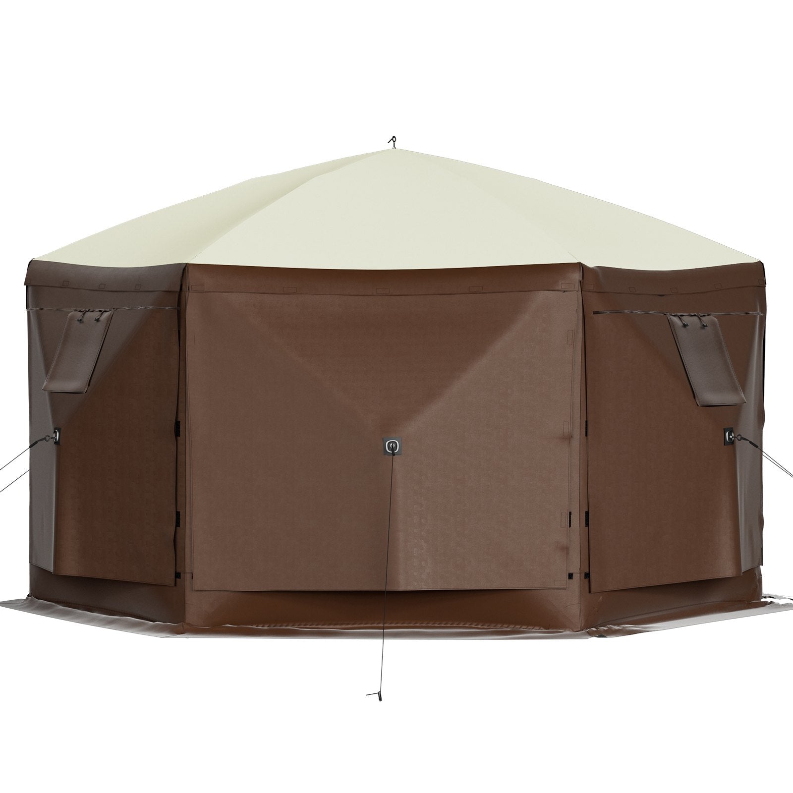 Canopies & Gazebos: VEVOR Pop-up Camping Gazebo Camping Canopy Shelter 6 Sided 10' x 10' Sun Shade