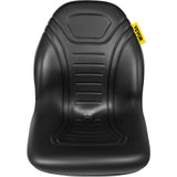 Automotive Parts: VEVOR Universal Lawn Tractor Seat Replacement, Compact High Back Mower Seat, Black Vinyl Forklift Seat, Central Drain Hole Skid Steer Seat with Mounting Bolt Patterns of 8" x 11.5" & 11.25" x 11.5"