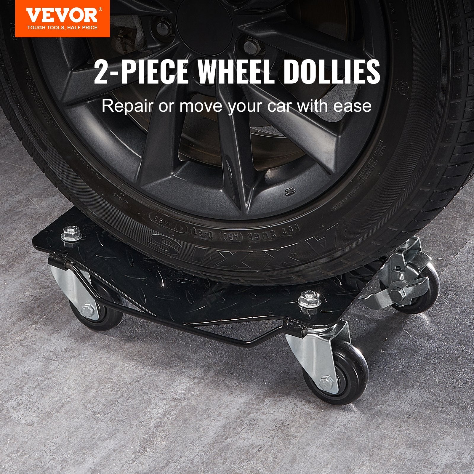 Automotive Repair & Speciality Tools: VEVOR Car Dolly Wheel Tire Dolly 2 PCS Heavy Duty Skate Auto Repair Dolly 3000LB
