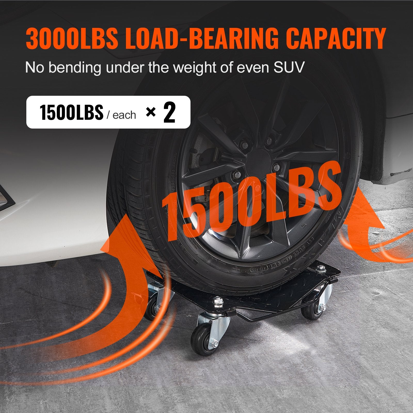Automotive Repair & Speciality Tools: VEVOR Car Dolly Wheel Tire Dolly 2 PCS Heavy Duty Skate Auto Repair Dolly 3000LB
