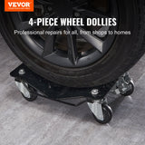 Automotive Repair & Speciality Tools: VEVOR Car Dolly Wheel Tire Dolly 4 PCS Heavy Duty Skate Auto Repair Dolly 6000LB
