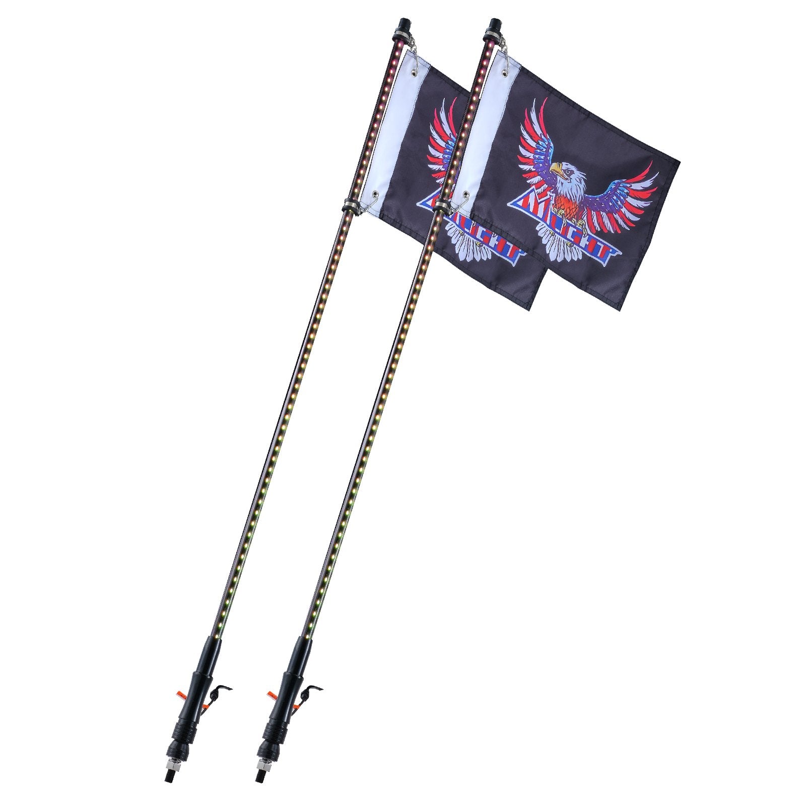 Hoverboards: VEVOR 2 PCS 3 FT Whip Light, APP & RF Remote Control Led Whip Light, Waterproof RGB Chasing Lighted Whips with 4 Flags, for UTVs, ATVs, Motorcycles, RZR, Can-am, Trucks, Off-road, Go-karts